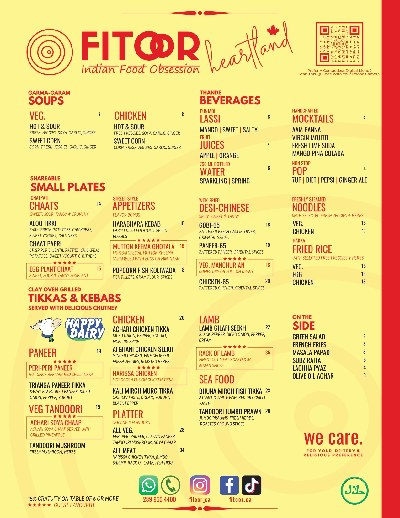 indian food delivery mississauga Menu Page 1